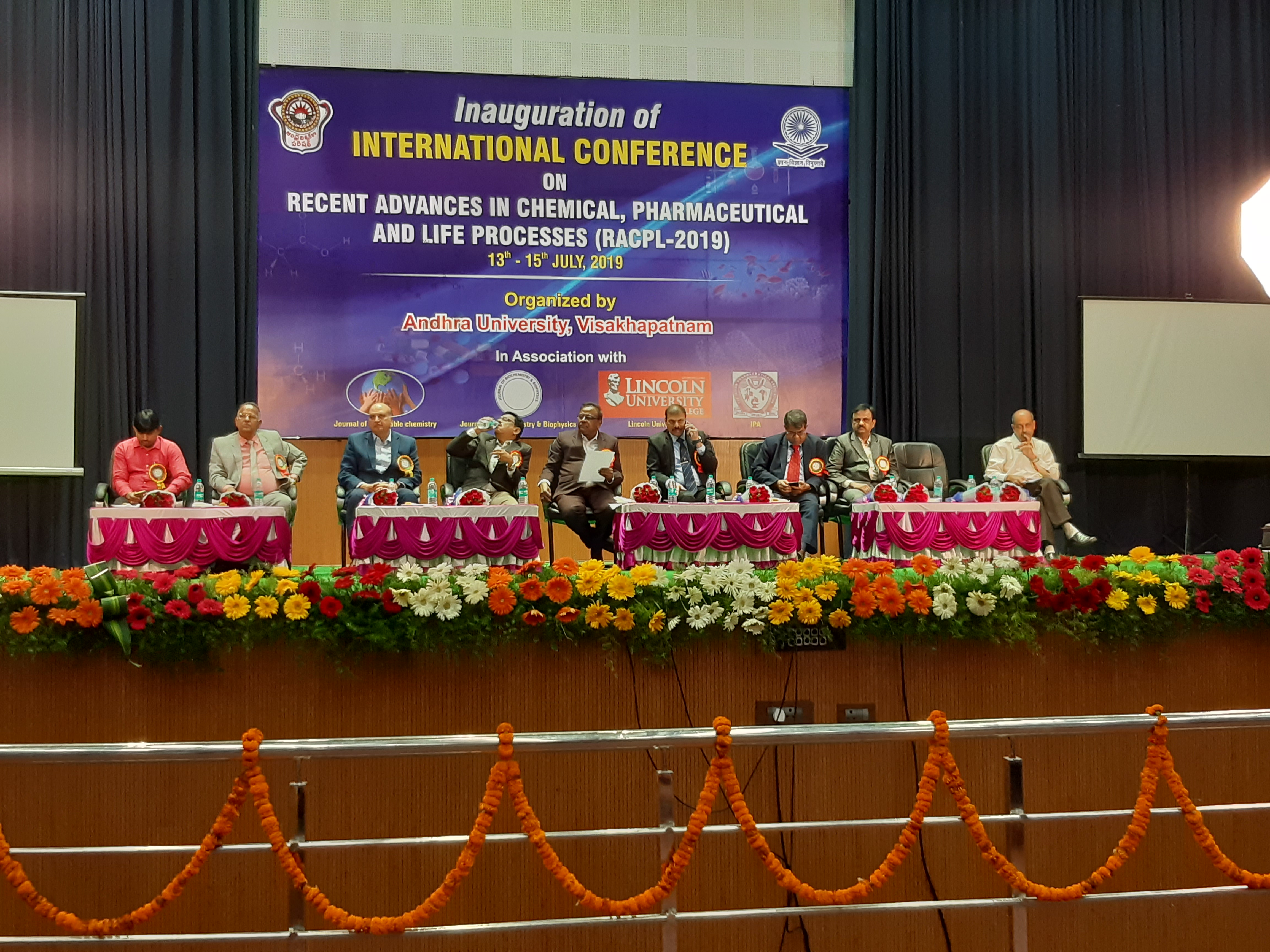 Our Chief editor on dias of conference RACPL-2019 